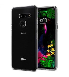 Spigen G8 ThinQ ile Uyumlu Kılıf Liquid Crystal Crystal Clear