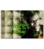 Cakatablo Joker Welcome to the Madhouse Palyaço MDF Tablo