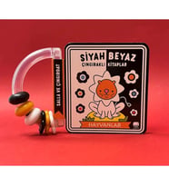 Siyah Beyaz Çıngıraklı Kitaplar Hayvanlar
