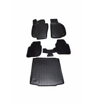 Skoda Superb 2008-2015 Paspas Ve Bagaj Havuzu Seti (Siyah)