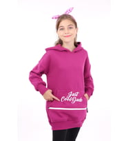 Toontoy Kız Çocuk Nakışlı Sweatshirt (Mürdüm)