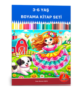 3-6 YAŞ Boyama Kitap Seti (3 Kitap)