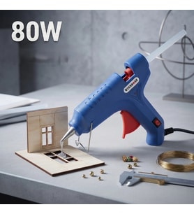 80W Sıcak Silikon Tabancası - Elektrikli - 11 mm Mum Silikon Uyumlu