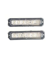 2 Adet 6 Ledli Beyaz-Beyaz Çakarlı Scooter Motosiklet Dorse Lambası 12-24 Volt