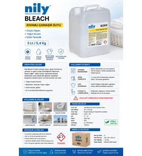 Nily Bleach Kıvamlı Çamaşır Suyu 5 Lt/5,4 Kg