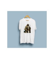 Oversize Paladin Determined man in Armor Tasarım unisex T-shirt
