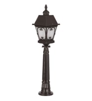 AVONNI BSU-68040-BSY-M1-OP Siyah Boyalı Dış Mekan Aydınlatma E27 Aluminyum Cam 23cm