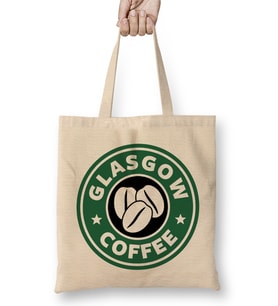 Glasgow Coffee Bez Çanta Uzun Saplı