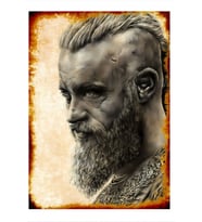 Vikings Ragnar Modern Ahşap Tablo 50cmX 70cm