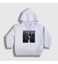 Presmono Unisex Çocuk Beyaz Poster V2 Dua Lipa Kapüşonlu Sweatshirt 326041tt (Beyaz)