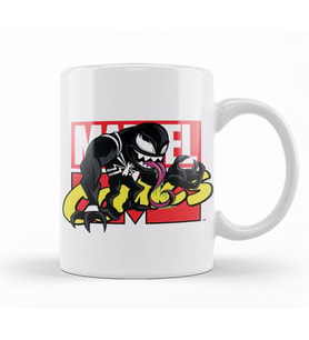 Marvel Comics Venom y Spiderman Kupa Bardak Porselen