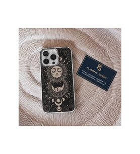 Samsung Galaxy A52 Uyumlu Güneş Desenli Şeffaf Kılıf