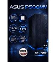 Asus Expertcenter P500MV Intel Core 7 240H 32 GB 1 TB SSD WIN 11 PRO Masaüstü Bilgisayar & Teknor USB Bellek