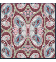 Mandala Desen İtalyan Şifon Seri Eşarp Eşarp Askısı İle Birlikte 140x140 cm Laci