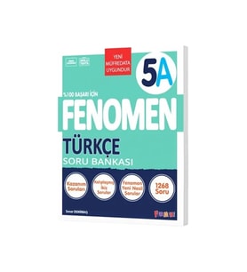 Fenomen Yayıncılık 2024-2025 Müfredat Yeni Nesil 5.Sınıf A Serisi Türkçe Soru Bankası (Çok Renkli)