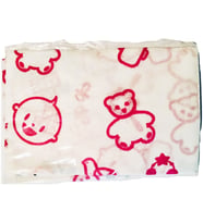Baby Me Penye Ağız Bezi 8 Adet 28x28 cm Pembe Ayıcık Desenli