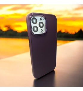 iPhone 13 Pro Max Uyumlu Sade ve Şık Kaliteli Silikon Telefon Kılıfı (Bordo)