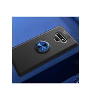 Samsung Galaxy Note 9 Uyumlu Kılıf Zore Ravel Silikon Kapak (Siyah-Mavi)