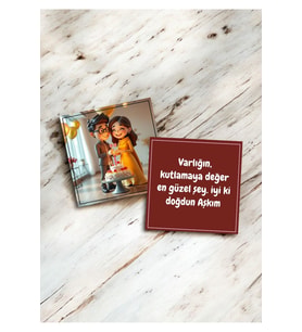 Sevgiliye Doğum Günü Hediye Kartları Rengarenk Motto Kartı Post atmak için Notlar Kartpostal V2HPMK5