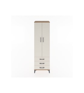 Hyperion Dolap 4 Raflı 3 Çekmeceli 2 Kapaklı 60x44x195 Çam-Aytaşı