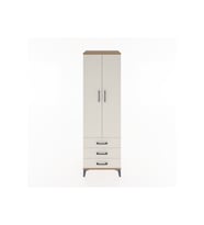 Hyperion Dolap 4 Raflı 3 Çekmeceli 2 Kapaklı 60x44x195 Çam-Aytaşı