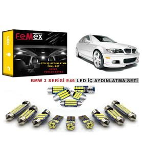 BMW E46 3 Serisi LED İç Aydınlatma Ampul Seti FEMEX Parlak Beyaz