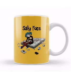 Sally Face 01 Kupa Bardak Porselen