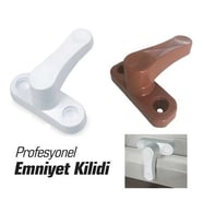 Plastik Pencere Emniyet Kilidi,Güvenlik Emniyet Kilidi (1 Adet) (Beyaz)