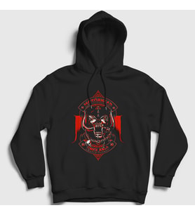 Presmono Unisex Siyah England V2 Motörhead Kapüşonlu Sweatshirt 68612tt
