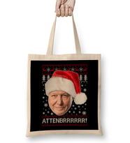 Attenbrrrrrr David Attenborough Christmas Knit Bez Çanta Uzun Saplı