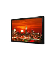 New York Gece Çerçeveli Mdf Tablo