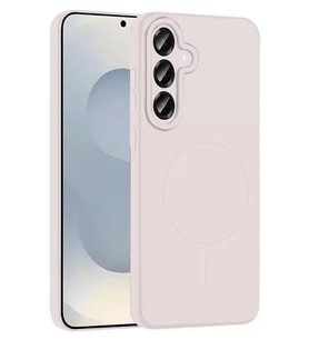 Durukar® Samsung Galaxy S25 Plus Kılıf Jully Magsafe Kapak - Pudra