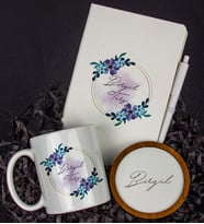 Kişiye Özel Defter Kalem Kupa Ve Bardak Altlığı Hediye Seti 103819 (Model 1)