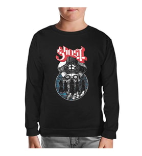 Ghost Siyah Çocuk Sweatshirt