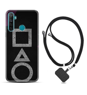Realme 5i 5 Pro 6i 7 Pro 8 Kılıf Boyun Askılı Silikon Game Begin 1799