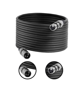 Midex MXL-20M-BK Kaliteli XLR TO XLR 20 mt. Mikrofon Kablosu