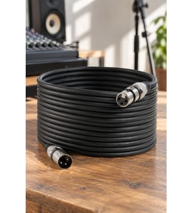Midex MXL-20M-BK Kaliteli XLR TO XLR 20 mt. Mikrofon Kablosu