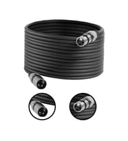 Midex MXL-20M-BK Kaliteli XLR TO XLR 20 mt. Mikrofon Kablosu