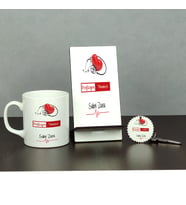 Perfüzyon Teknikeri Üçlü Set (Kupa + Telefon Standı + Anahtarlık)