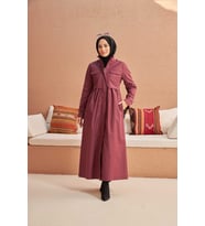 6302-Trençkot Gül Kurusu