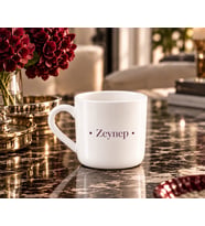 Atelier4you Kişiye Özel İsimli Porselen Kahve Kupası