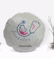 BK Gift Kişiye Özel İsimli Jinekolog Tasarımlı Dekoratif Kırlent Yastık-2