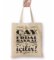 Çay Erdal Bakkalda İçilir Erdal Bakkal Bez Çanta Uzun Saplı