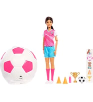 Barbie Roll ve Reveal Futbolcu Bebeği JMK20
