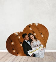 Kişiye Özel Fotoğraflı İsimli Kalp Puzzle