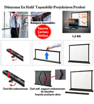 CODEGEN MX-40 81x61 Masaüstü Projeksiyon Perdesi