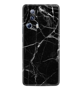 Xiaomi Mi 13 Lite Kılıf Resimli Desenli Baskılı Silikon Fragile Black Mermer 1378