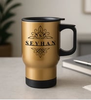 BK Gift Kişiye Özel İsimli Kulplu Çelik Bardak Termos Mug 450ml-5, Sevgiliye Hediye, Arkadaşa Hediye, Eşe Hediye