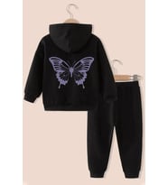 Çocuk Butterfly Eşofman Takımı (Siyah)