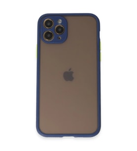 Apple iPhone 11 Pro Kılıf Montreal Silikon Kapak - Lacivert
